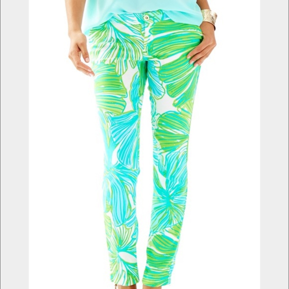 NWT Lilly Pulitzer Alina Pant in Fronds Place